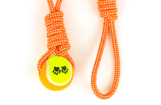 Er Handle Cotton Rope Tennis Pet Dog Leker egnet for innendørs og utendørs bruk?